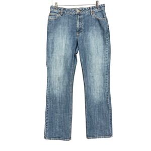 GAP Jeans Womens 10R Blue Boot Cut Cotton Stretch Medium‎ Wash Vintage Denim